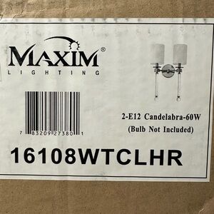Maxim Lucent Wall Sconce with Heritage Finish-Single Light 2-E12 Candelabra-60W